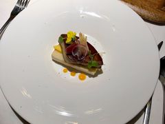 古典法式煎鹅肝配红酒梨-橘洲1910花园江景西餐厅