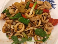 姜葱爆鱿鱼-阿多私房菜(顺德店)