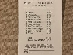 账单-The Grill by Sean Connolly