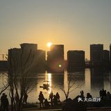 金融岛!!这个落日氛围真的是太棒!