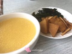 赠送的棒碴粥和小菜-渔家颂歌渔家味道(青石路店)