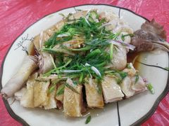 葱油淋鸡-银峰农庄·特色烧鸡·鲜无花果浸鸡