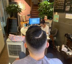 -595barbershop美式油头