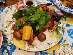 香料烤春鸡配时蔬-弗兰克牛排西餐厅Ribone steak house(柠檬花园店)