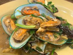 姜葱炒青口-贞姨美食·老字号海鲜大排档