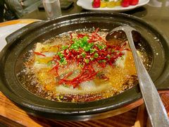 金蒜花椒焗东海黄鱼-北京王府井希尔顿酒店·秦唐中餐厅Chynna