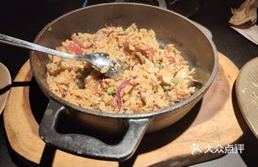 Dried Pork Belly with Mushroom and Green Bean Fried Rice