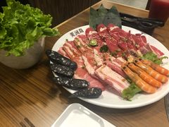 烤肉拼盘-美洲岛烤肉自助餐厅