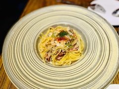 忌廉汁培根意大利扁面配水波蛋-Cyclus Craft Kitchen薩克思手工厨房