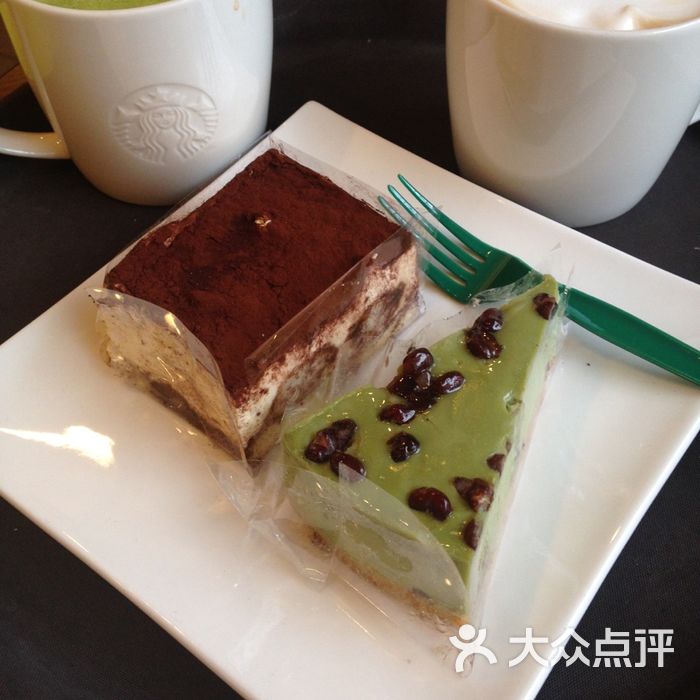 星巴克抹茶红豆芝士蛋糕图片-北京咖啡厅-大众点评网