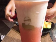 桃子草莓酪酪-LELECHA乐乐茶(上海五角场万达广场店)