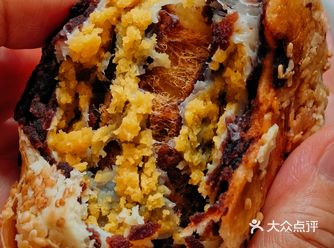 饼馅：咸香肉松-超Q麻薯-咸香蛋黄-微甜红豆沙