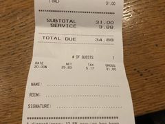 账单-Burger & Lobster(Dean Street)