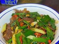 大蒜炒香肠-传统菜农庄(皇姑路店)