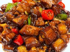 杭椒茄子爆牛肉粒-新旺茶餐厅(嘉里城店)