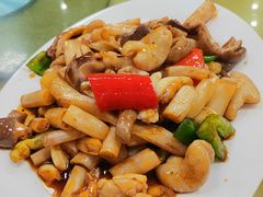 莲藕尖炒猪杂-东江客家情食府
