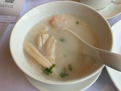 桂花蚌带子滑虾仁粥-凯悦酒家