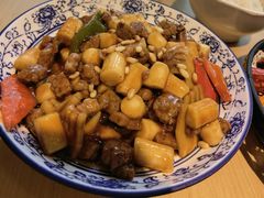 松子牛肉炒年糕-兔爸私家小厨(新北万达店)