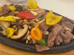 铁板珍菌牛肉-金鮀岛潮州酒家
