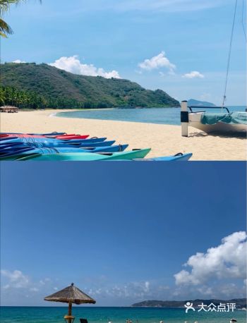 都带私家海滩，风景很好。经济实惠就住大东海或者三亚湾