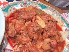 新疆大盘鸡（精选鸡腿加皮带面）-清真·古丽花儿·新疆美食(河南路店)