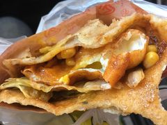-小红车炸蛋葱油饼