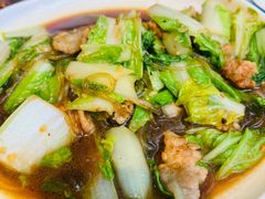 小白菜炒粉条-晚归月亮湾私家菜(临邑路店)