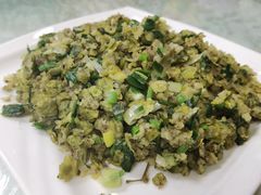 敦煌炒榆钱-老许家正宗驴肉黄面胡羊焖饼·烧烤(名吃广场店)