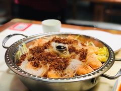 汽锅蒜蓉虾-红蜡烛-养生粥-津鲁菜(中山路店)
