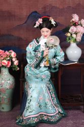 -后宫·古装汉服京剧儿童亲子全家福摄影