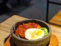 泡菜五花肉石锅拌饭-花腰餐吧Bistro烧烤 傣味(传媒大学店)