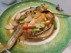 黄鱼烧宁波年糕-甜阿姨·天台花园私房菜(万松园店)