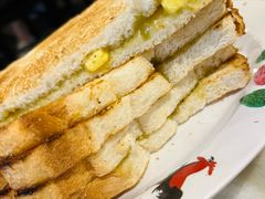 雪油咖椰烤面包-何九海南茶店(鬼仔巷店)