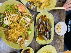 牛肉鸡蛋炒米粉-贞姨美食·老字号海鲜大排档