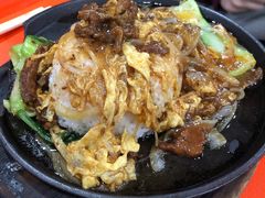 铁板孜然鸡蛋牛柳-中央民族大学-食堂