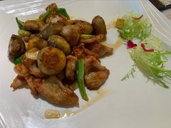 香煎口蘑脆爽肉-周三的情书花园餐厅(江北店)
