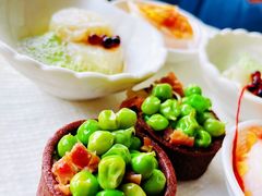 罗勒帕尔玛火腿甜豆挞佐菱角泥-广富林宰相府酒店·水云间