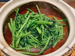 啫啫虾酱空心菜-熠盛粤味(永康路店)