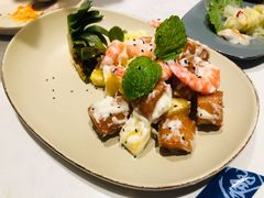 菠萝油条虾-港丽餐厅