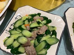 青瓜炒肉片-大师傅金奖啤酒鱼(西街老店)