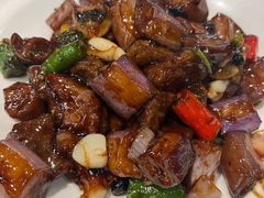 杭椒茄子爆牛肉粒-新旺茶餐厅(嘉里城店)