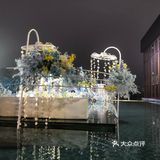 蓝色的水上婚礼[加油][加油]