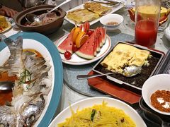 -海派美食·家宴海鲜青岛菜·石锅鲽鱼头(东方城店)