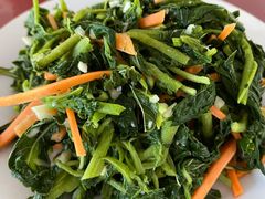 人参菜-北京龙庆四季香农家饭庄·灶台鱼·碳烤虹鳟鱼(龙庆峡店)