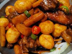 -东来菜馆•手抓海鲜家常菜•海鲜锅贴(鸽子窝店)