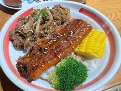 牛肉鳗蒲烧双拼饭-渔寿司·日本料理(艾尚天地店)