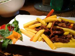 香芒炒牛柳-渔太泰漓江小馆·广西融合菜(西街店)