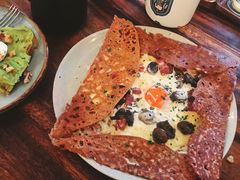 鸡蛋蘑菇熏肉荞麦可丽饼-RAC BAR(安福路店)