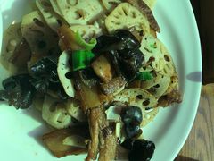 莲菜炒肉片-秦唐一号西安菜馆(钟楼店)