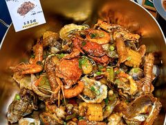 -东来菜馆•手抓海鲜家常菜•海鲜锅贴(鸽子窝店)